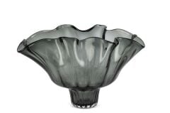 Yeşil Vintage Cam Dekoratif Kase 26x42x26cm