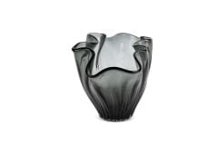 Yeşil Vintage Cam Dekoratif Kâse 19x35x22cm