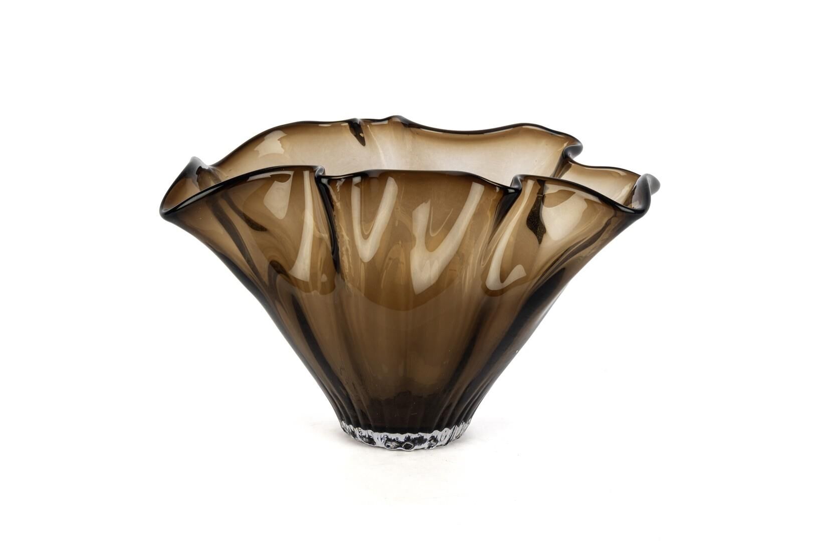 Kahve Vintage Cam Dekoratif Kâse 19x35x22cm