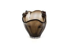 Kahve Vintage Cam Dekoratif Kâse 19x35x22cm