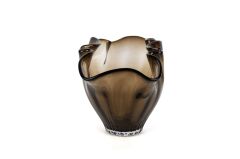 Kahve Vintage Cam Dekoratif Kâse 19x35x22cm