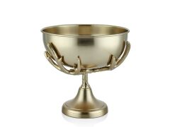 Rafelle Metal Tabanlı Gold Dekoratif Kase 33x33x34 Cm
