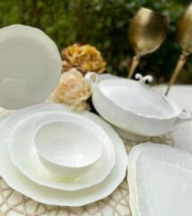 Wanelli Tiffany Sade 60 Parça Yemek Takımı