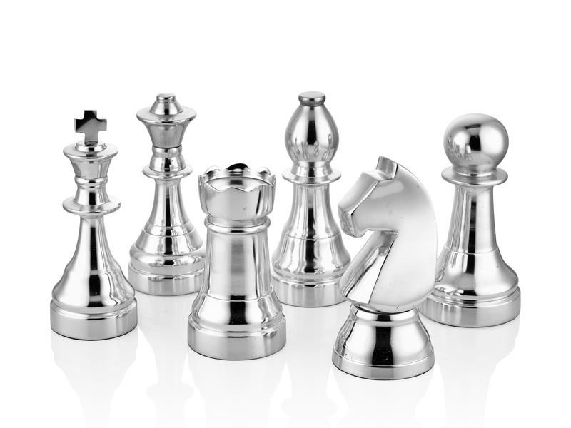 Chess 6lı Set Silver 9x9x21 Cm