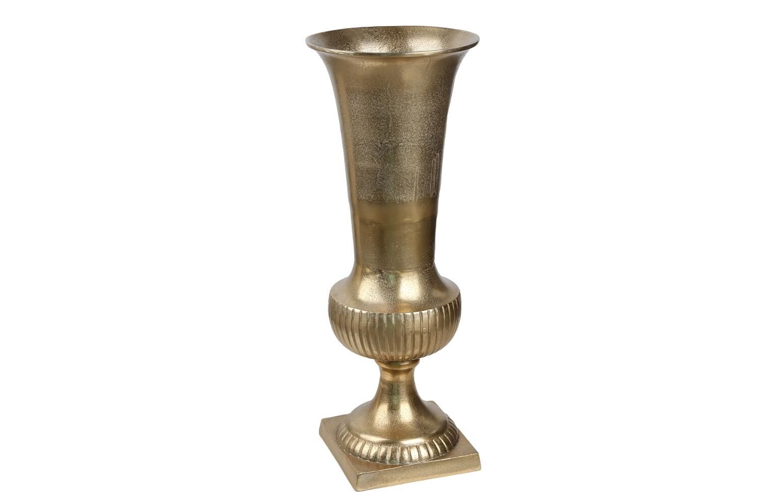 Gold Geniş Ağızlı Vazo 58 Cm