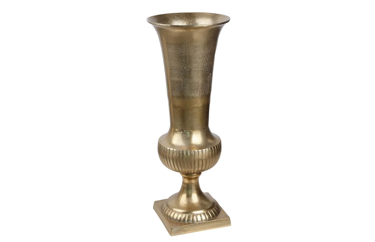 Gold Geniş Ağızlı Vazo 58 Cm