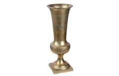 Gold Geniş Ağızlı Vazo 58 Cm