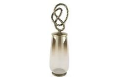 Beyaz Bronz Cam Halat Detaylı Obje 59x16cm