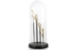 Kalpli Dekoratif Cam Fanus 17x40cm