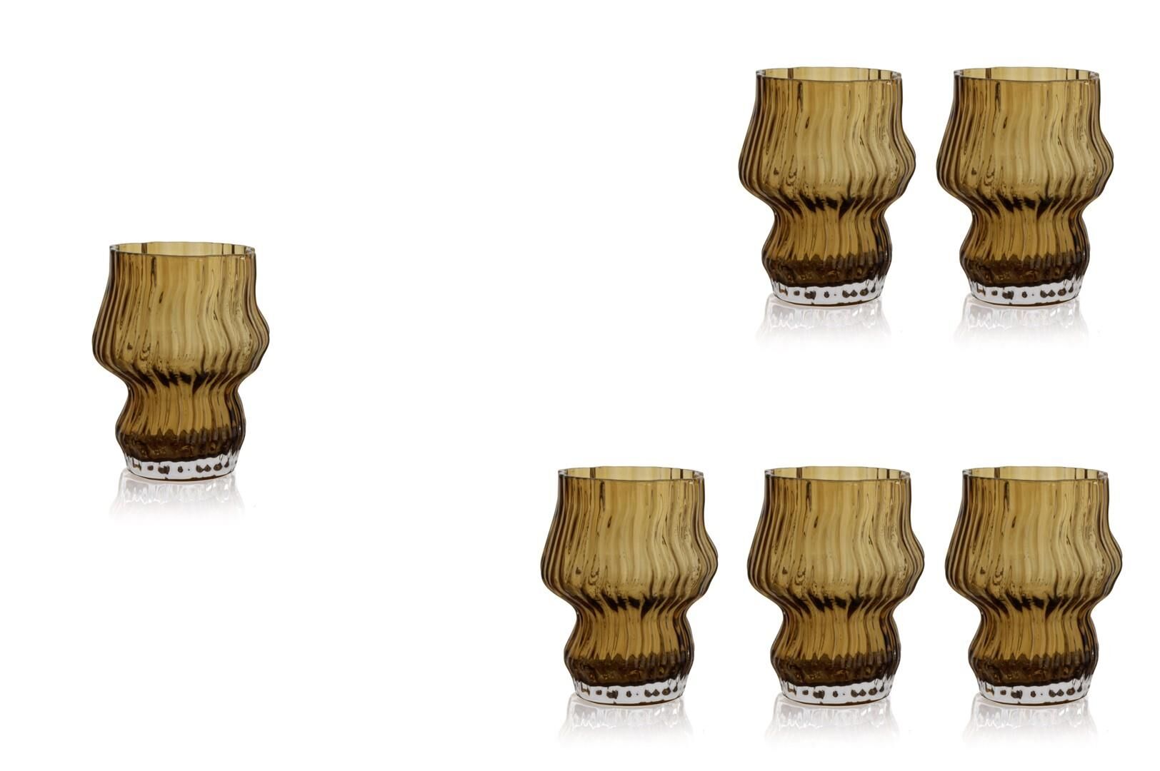 Vintage Flame 6lı Kahve Yanı Bardağı 60ml