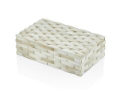 Matting Dikdörtgen Büyük Beyaz Kutu 25,5x15x7,5 Cm