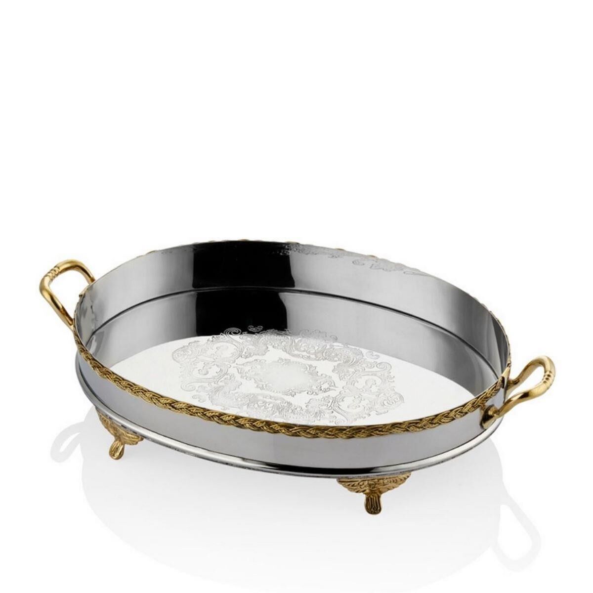 Black Pearl Halat Desenli Küçük Boy Tepsi 44x26x8 Cm