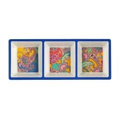 Paiselle Melamin 3 Bölmeli Çerezlik 2Li Set 38Cm