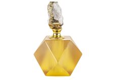 Sarı  Parfüm Şişesi 9x9x12cm