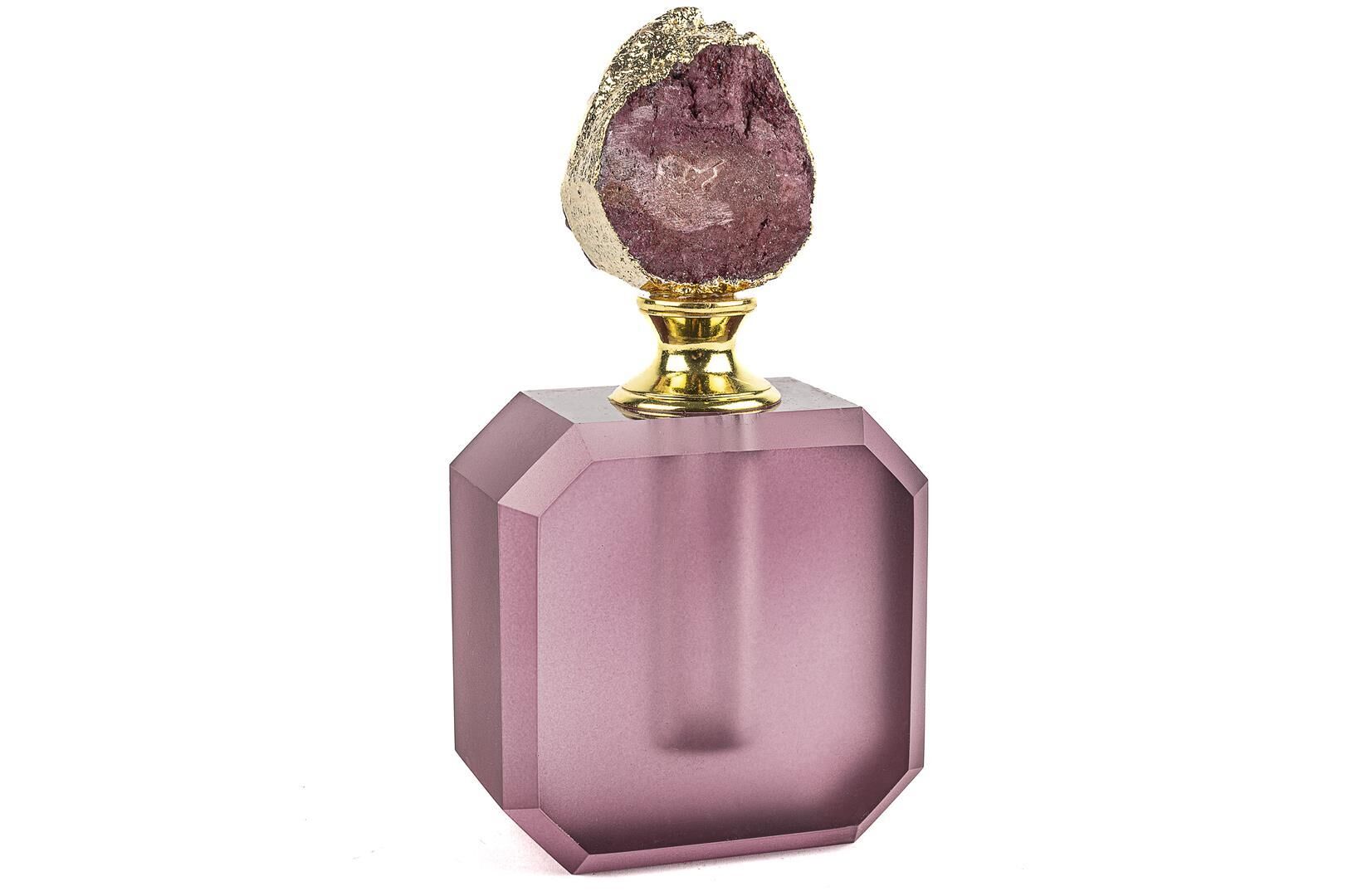 Mor  Parfüm Şişesi 7x4x13cm