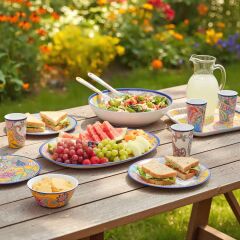 Paiselle Melamin 2Li Oval Sunum Tabağı 41 Cm