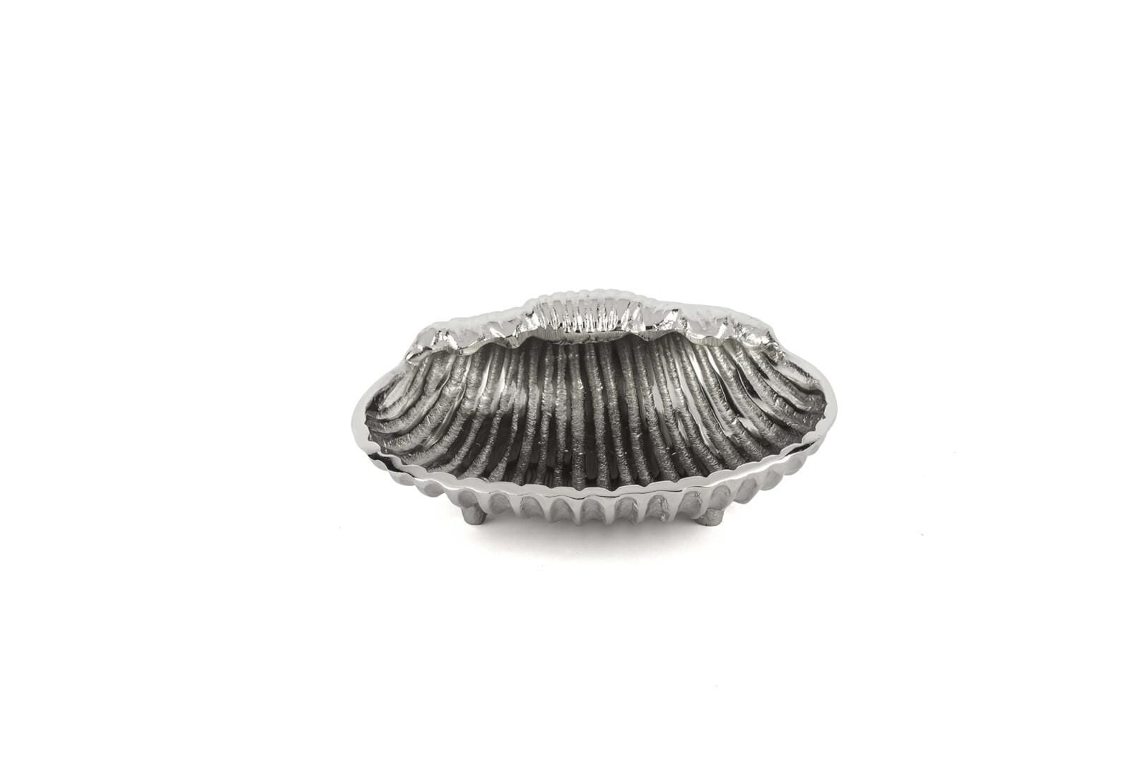 Antik Silver Deniz Kabuğu Kase 19x7cm