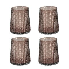 Rosea 4Lu Cam Su Bardagı Seti Mocha