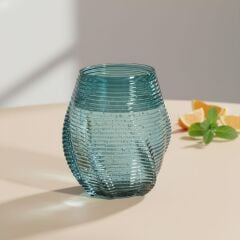 Florence 4Lu Cam Su Bardağı Seti Mavi