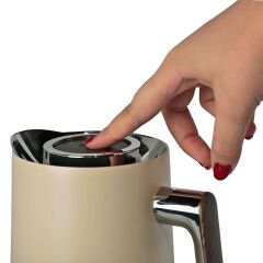 Çelik Gövdeli Karaf Termos Krem 1Lt