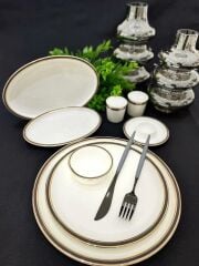 Wanelli Nero 28 Parça Kahvaltı Takımı