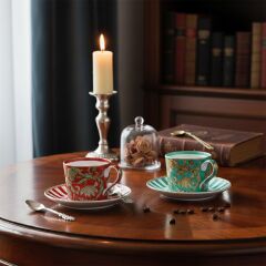 Zeflora Bone 2li Kahve Fincanı Seti 80ml