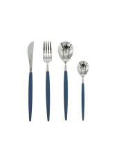 Wanelli Roatti Mavi Sade 24 Parça Çatal Kaşık Seti