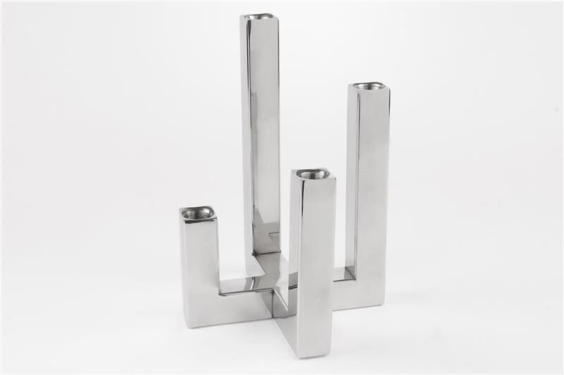 Metal 4lü Mumluk 18x26cm