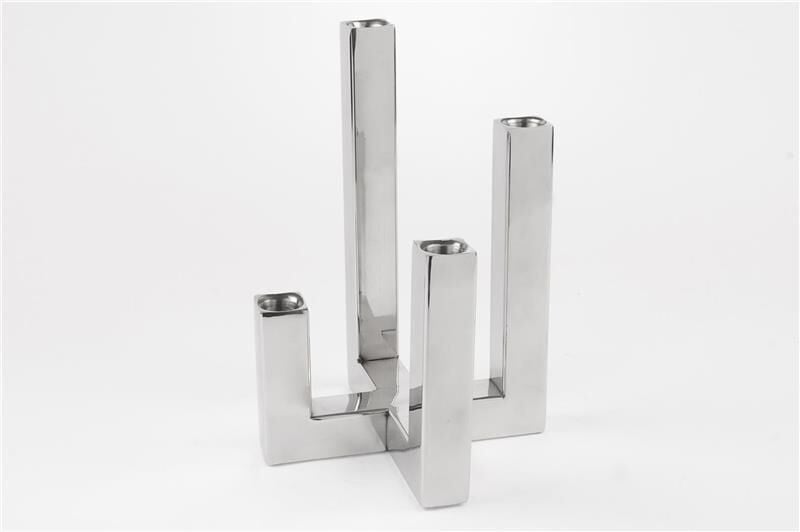 Metal 4lü Mumluk 18x26cm