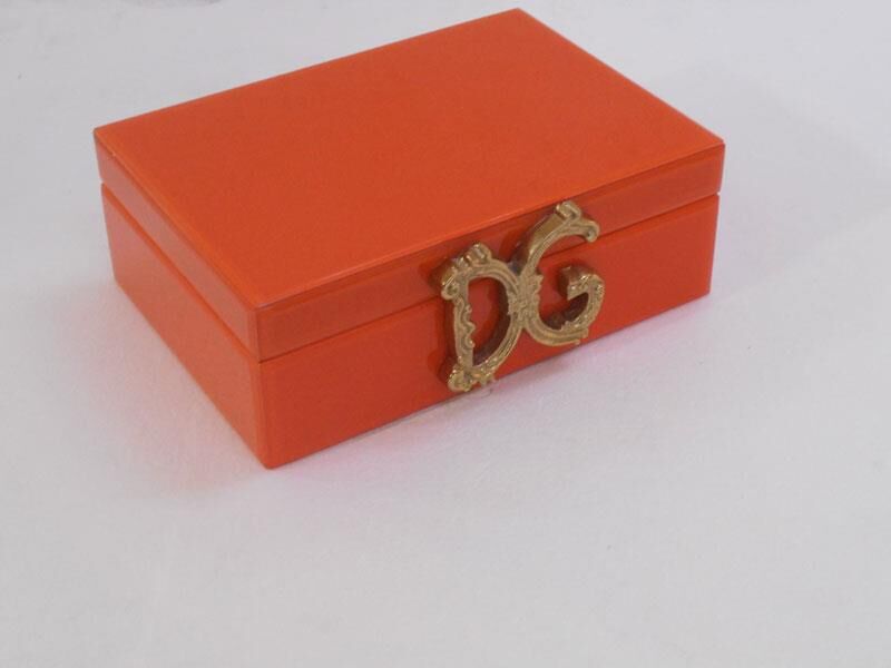 Orange Rectangular Box 29x20x10 Cm