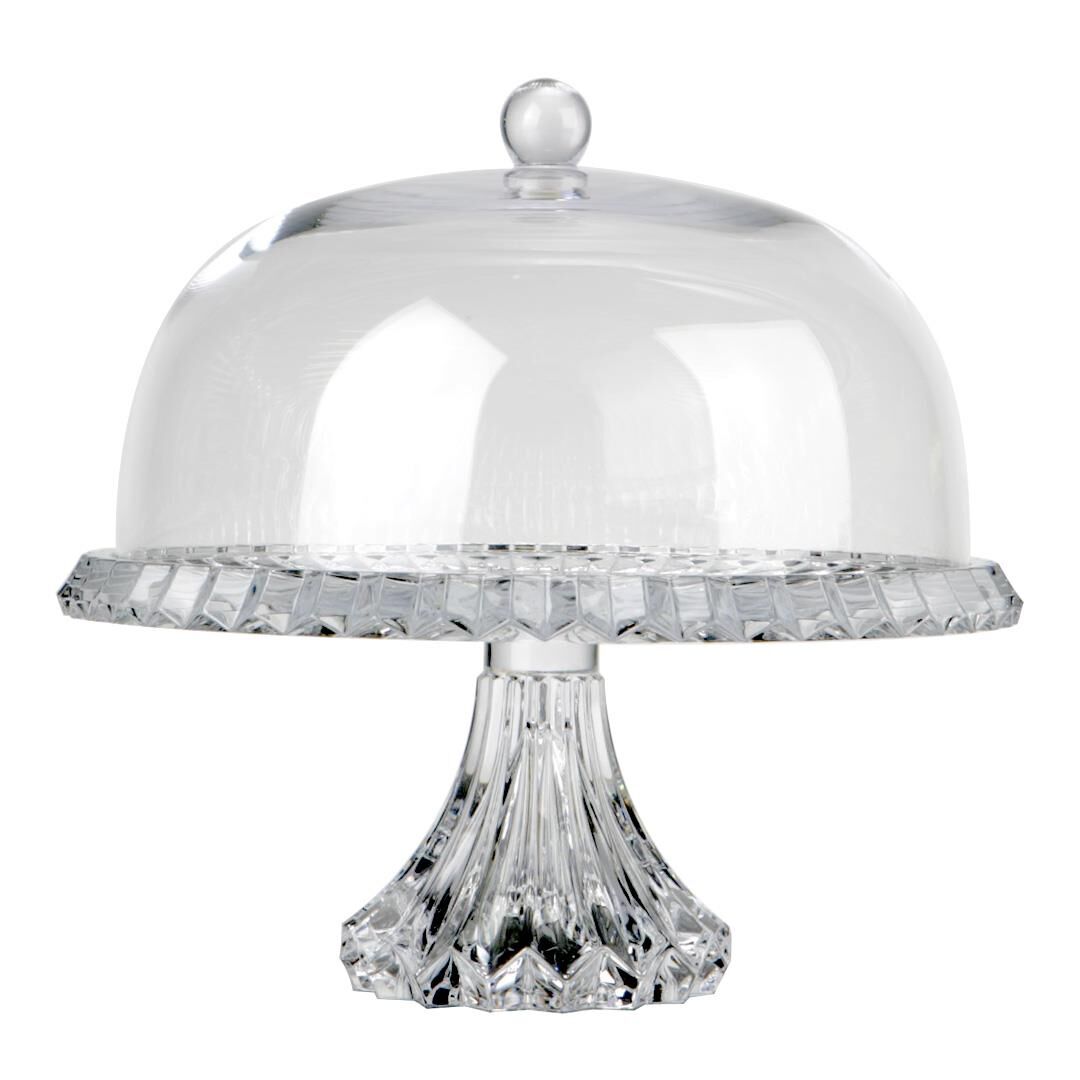 Rogaska Crown Jewel Cam Kapaklı Pastalık 33cm